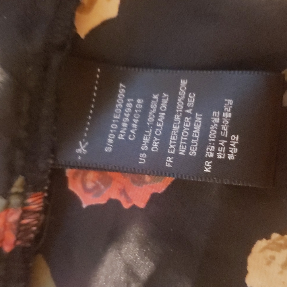 Forever 21 Floral Silk Ruffle tank - Picture 3 of 5